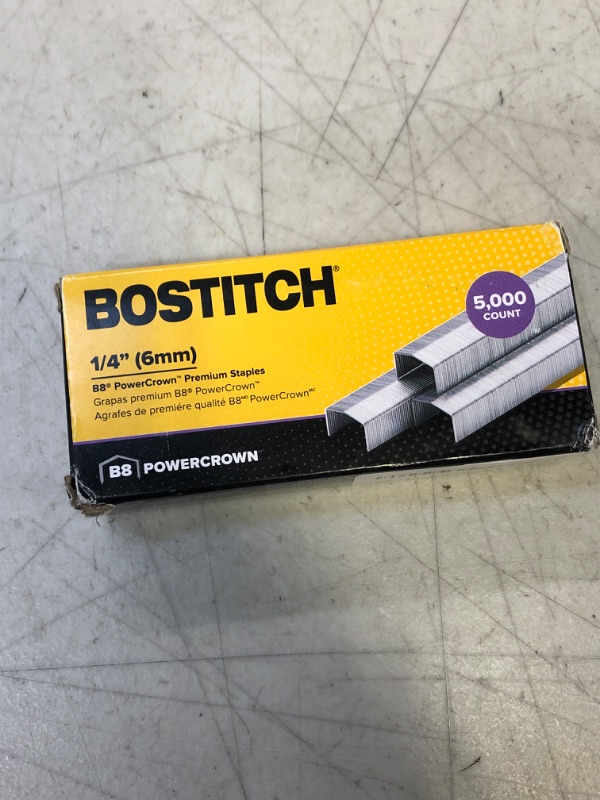 Photo 2 of Stanley Bostitch B8 PowerCrown Premium 1/4" Staples (STCRP21151/4)