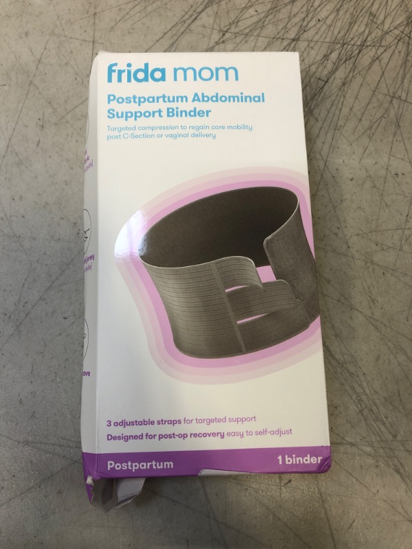 Photo 2 of Frida Mom Postpartum Abdominal Support Binder | Natural Delivery & C-Section Recovery | 9" High Adjustable Compression Wrap
