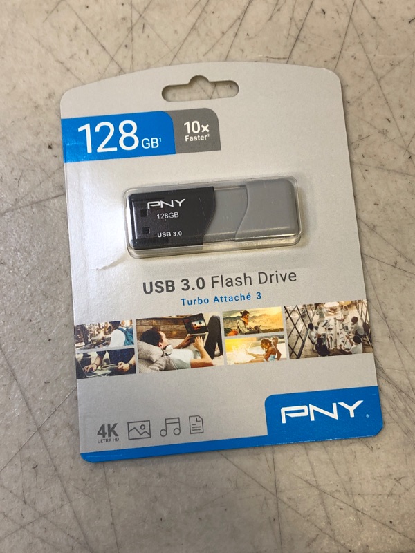 Photo 2 of PNY 128GB Turbo Attache 3 USB 3.0 Flash Drive 128GB FLASH DRIVE