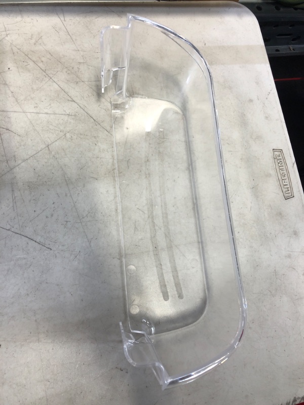 Photo 2 of 240323002 Refrigerator Door Bin Shelf Compatible with Frigidaire or Electrolux, Bottom 2 Shelves on Refrigerator Side, Single Unit, Clear, Replaces PS429725, AP2115742, AH429725?
