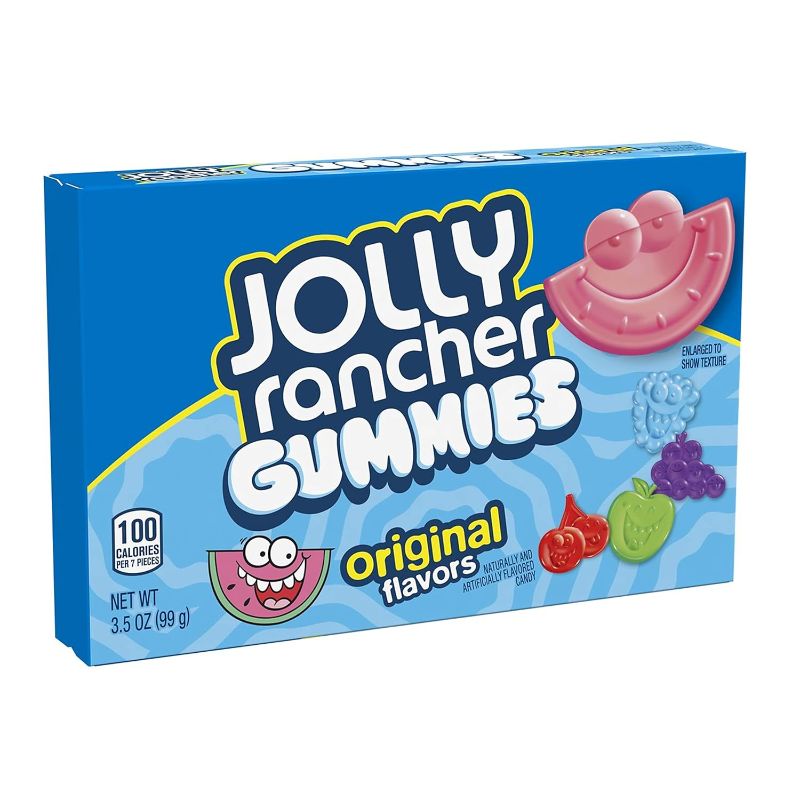 Photo 1 of [LOT OF 4] JOLLY RANCHER Assorted Fruit Flavored Gummies Candy, Movie Snack, 3.5 oz Box [EXP: 06/2024]
