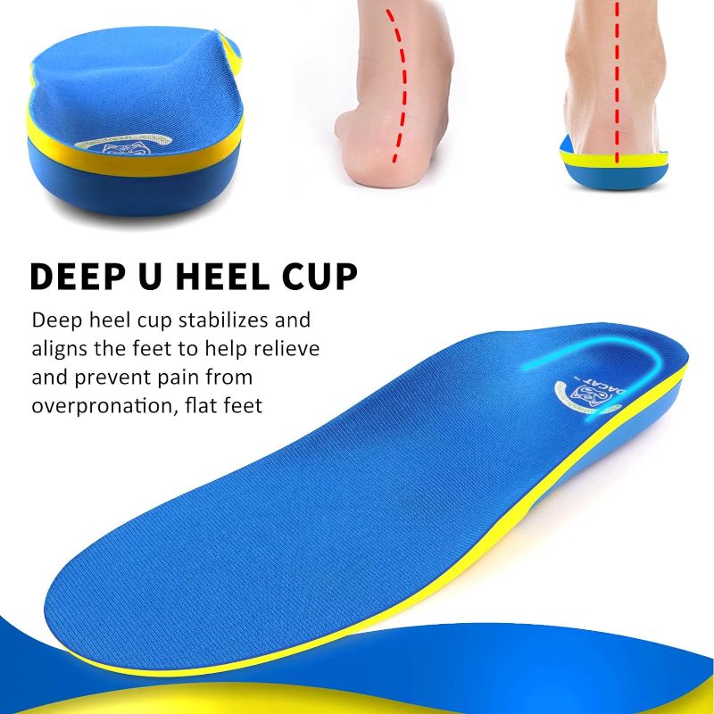 Photo 1 of Arch Support Plantar Fasciitis Insoles - Heavy Duty Orthotics Shoe Inserts for Plantar Fasciitis, Heel Pain, Flat Feet, Metatarsalgia Relief Shoe Inserts - Gel Sports Insoles - Work Insoles- SIZE 9
