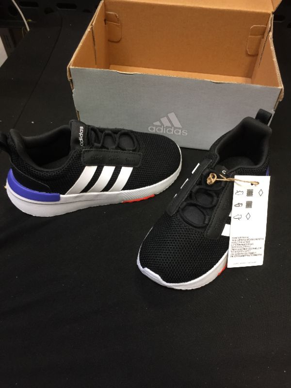 Photo 2 of adidas Unisex-Child Racer TR21 Running Shoe Black/White/Sonic Ink 9 Toddler