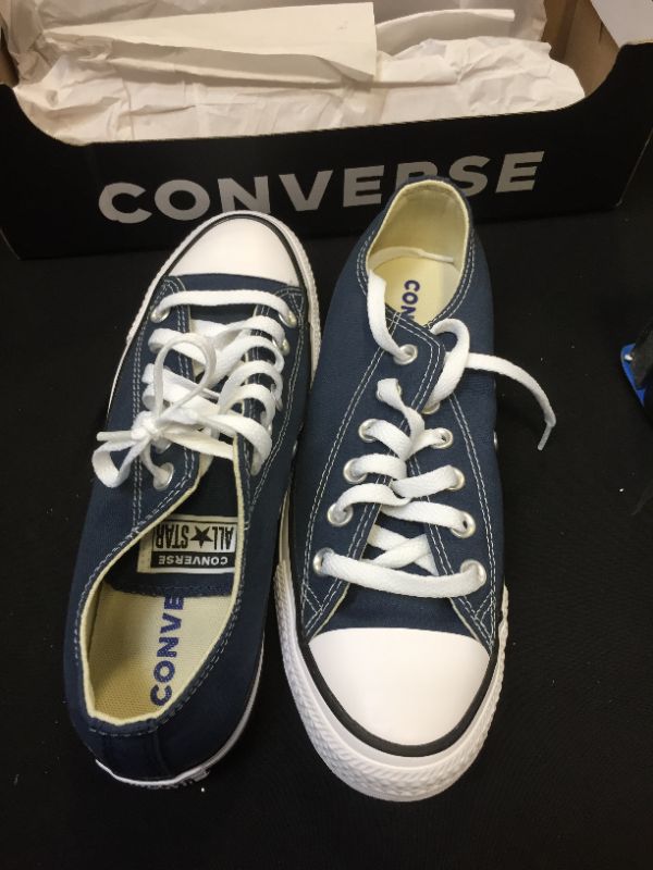 Photo 3 of Converse Women's Chuck Taylor All Star Stripes Sneakers 8 Women/6 Men Navy/White