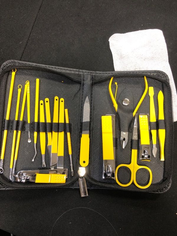 Photo 2 of ?2023 New Design?Professional Nail Kit Manicure Set Pedicure Kit Manicure Kit Nail Clipper Set Nail Care Kit Pedicure Tools Grooming Kit for Women Men Gifts
