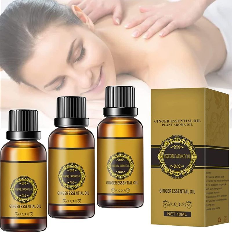 Photo 1 of 10ML 3Pcs Abdominal Drainage Ginger Oil,Belly Drainage Ginger Oil, Belly Off Massage Oil ?Ginger Oil Massage Liquid
