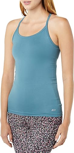 Photo 1 of Amazon Essentials Women's Active Seamless Slim-Fit Racerback Tank with Built-in Bra (XSMALL)