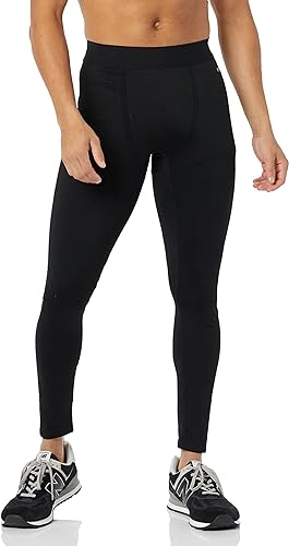 Photo 1 of Amazon Essentials Men's Active Seamless Leggings (BLACK - XS)