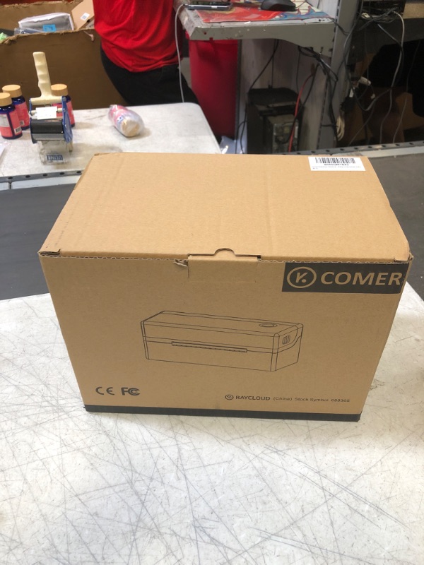 Photo 2 of K COMER Shipping Label Printers High Speed 4x6 Commercial Direct Thermal Printer Labels Maker Machine for Shipment Package, Compatible with Amazon Ebay Shopify Etsy UPS on Windows/Mac/Linux RX416-203DPI