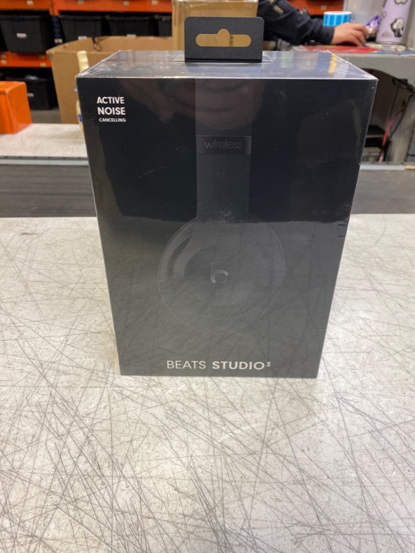 Photo 2 of Beats Studio3 Wireless Noise Cancelling Over-Ear Headphones - Apple W1 Headphone Chip, Class 1 Bluetooth, 22 Hours of Listening Time, Built-in Microphone - Matte Black (Latest Model) Matte Black Studio3 (FACTORY SEALED)