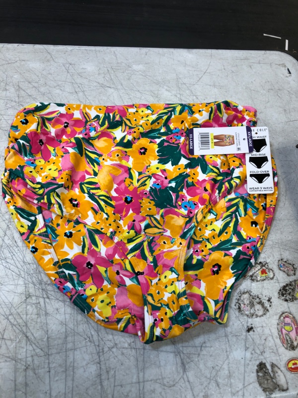 Photo 2 of Anne Cole Limited Edition Ladies Convertible High Waist Shirred Swim Bottom (Sunshine Floral XXL)
