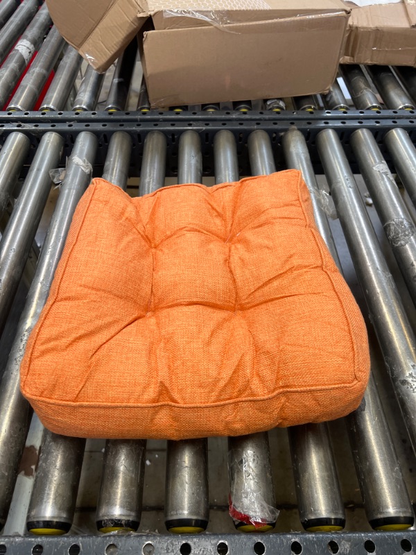 Photo 1 of 15x15inch orange seat cushion