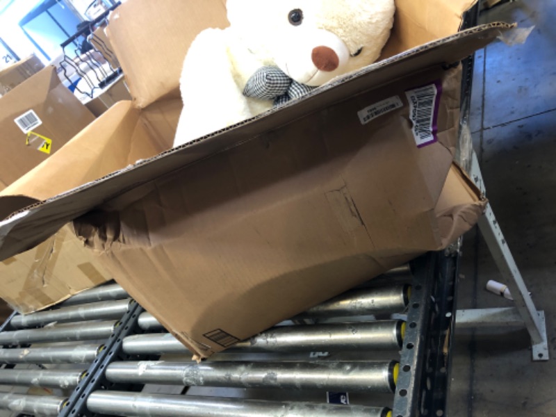 Photo 3 of IKASA Giant Teddy Bear Plush Toy Stuffed Animals (White, 47 inches) White 47 inches