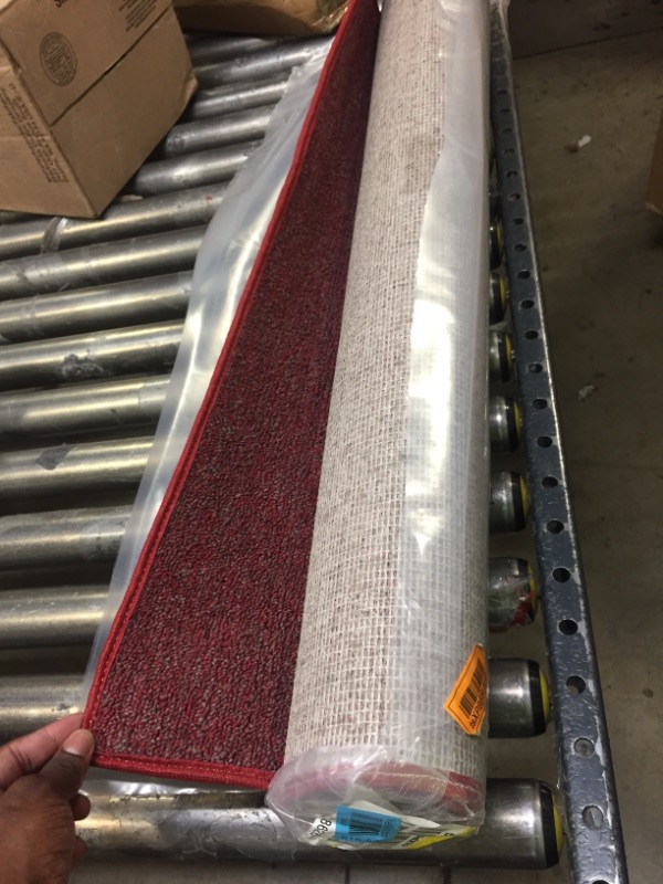 Photo 1 of 3ft wide runner rug - red