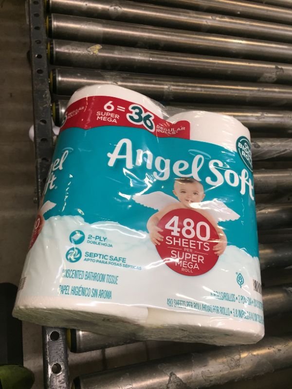 Photo 2 of Angel Soft Super Mega Toilet Paper, 6 Super Mega Rolls