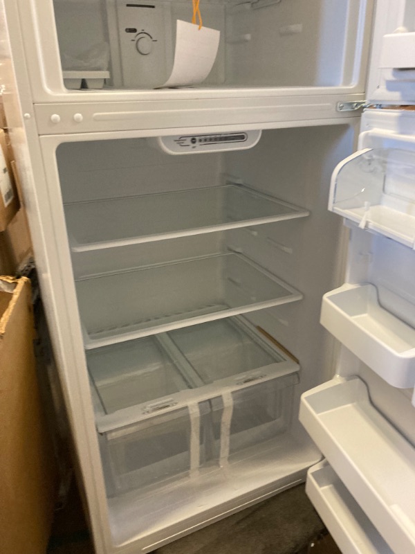 Photo 4 of 10.1 cu. ft. Top Freezer Refrigerator in White