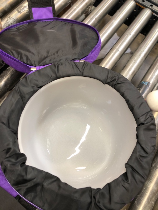 Photo 2 of 440HZ 8 Inch F Note Heart Chakra Frosted Quartz Crystal Singing Bowl Meditation Therapy Sound Healing Instrument Sound Bath Bowl with Carrying Bag