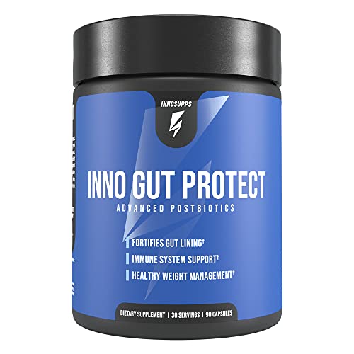 Photo 1 of 4 Count -- Inno Gut Protect | Complete Probiotic & Postbiotic Formula, Vegan-Friendly, Core 90 CAPSULES Exp- 05/2024