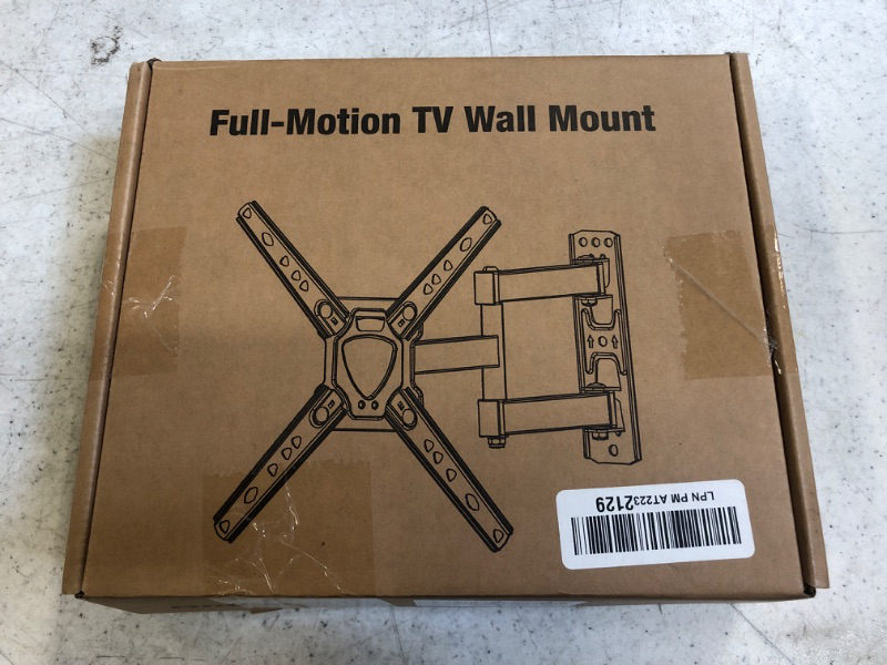 Photo 2 of MOUNTUP Full Motion TV Wall Mount for Most 26-50 Inch TVs, Max VESA 300x300mm Wall Mount TV Bracket with Swivel Tilting Extension Level Adjustment for LED LCD Flat Curved TVs MU0018