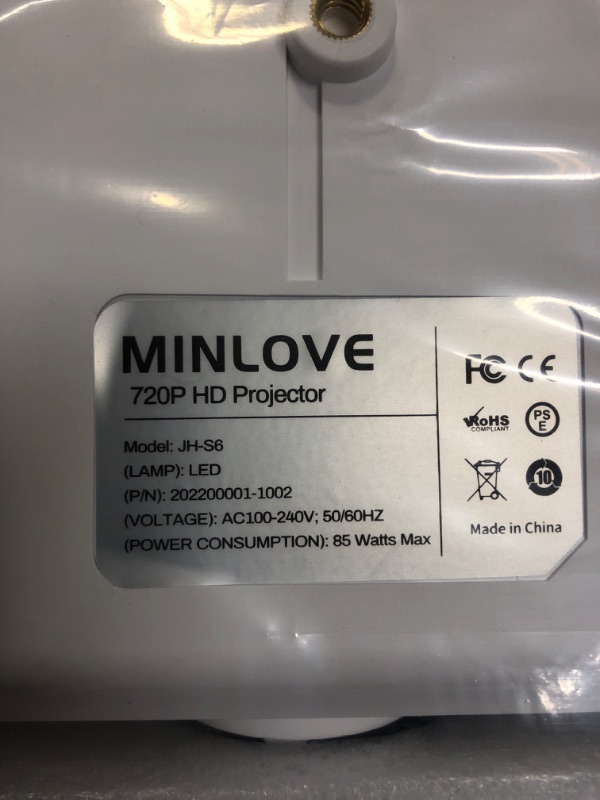 Photo 1 of WiFi Bluetooth Projector Built in DVD Player, MINLOVE 1080P Supported Portable DVD Projector, Mini Video Movie Projector for Outdoor, Zoom & Sleep Timer Support, Compatible with TV/HDMI/VGA/AV/USB/TF 118