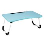 Photo 1 of Mind Reader 23 in. W Freestanding Lap Desk with Fold-Up Legs, Blue