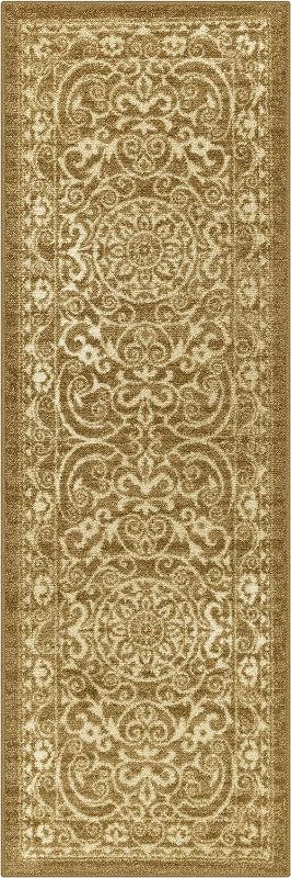 Photo 1 of 
LIGHT BROWN Maples Rugs Pelham Vintage Runner Rug Non Slip Washable Hallway Entry Carpet [Made in USA] DIMENSIONS UNKNOWN