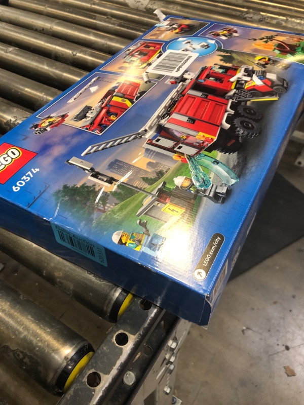 Photo 1 of LEGO City Fire Command Truck 60374 Building Toy Set for Kids, Boys, and Girls Ages 7+ (502 Pieces) Frustration-Free Packaging