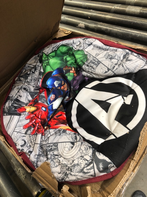 Photo 2 of Avengers Toddler 19” Folding Saucer Chair with Cushion, Metal, Ages 3+