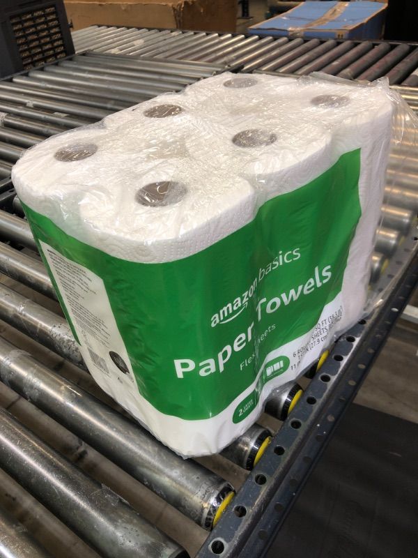 Photo 2 of Amazon Basics 2-Ply Paper Towels, Flex-Sheets, 150 Sheets per Roll,