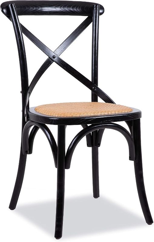Photo 1 of EdgeMod Cafton Crossback Chair in Black
