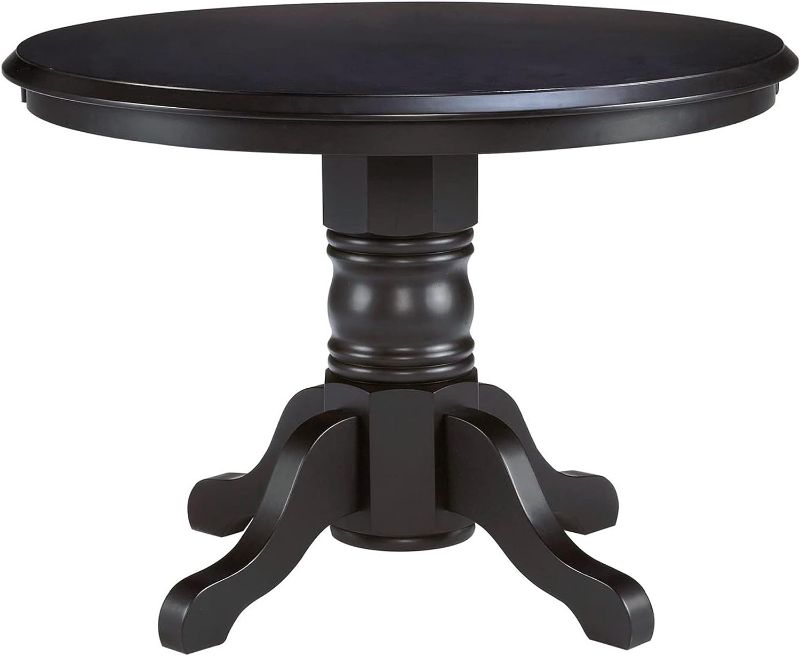 Photo 1 of MIDDLE PART ONLY !!!Classic Black 42" Round Pedestal Dining Table by Home Styles
