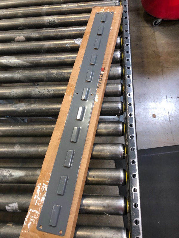 Photo 2 of Akro-Mils 30632GY Louvered Single Row Steel Wall Panel Garage Organizer for Mounting AkroBin Storage Bins, (32-Inch W x 3-Inch H), Grey, (2-Pack) Grey, (2-Pack) (32-Inch W x 3-Inch H)