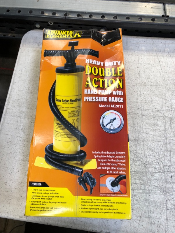 Photo 1 of Advanced Elements Double-Action Hand Pump with Pressure Gauge