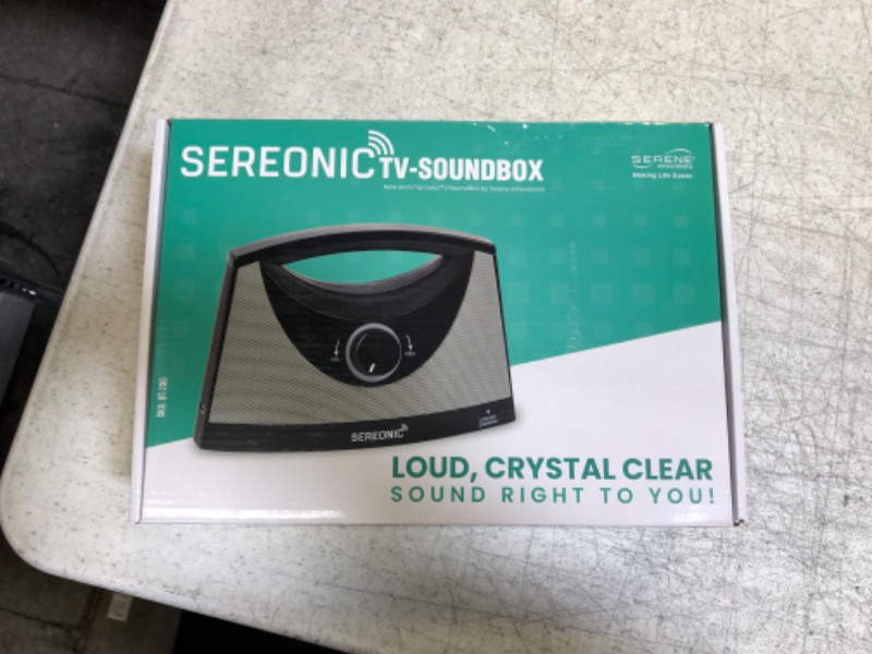 Photo 3 of SEREONIC Portable Wireless Speakers for Smart TV - Ideal for TV Watching Without The Blaring Volume - Designed for Hard of Hearing, Elderly, and Seniors - 100ft Range
