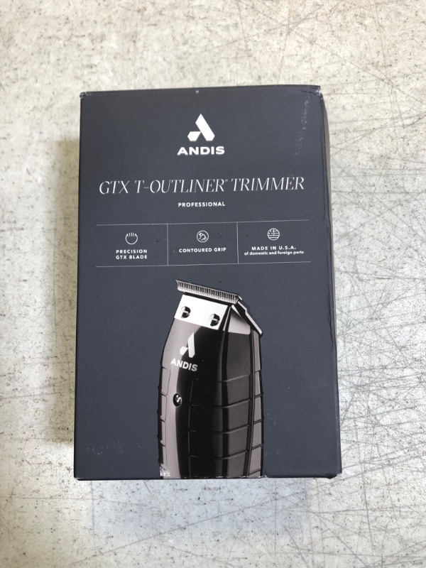 Photo 3 of Andis 04785 Professional GTX T-Outliner Beard & Hair Trimmer with Carbon Steel T-Blade, Bump Free Technology – Black New GTX T-Outliner