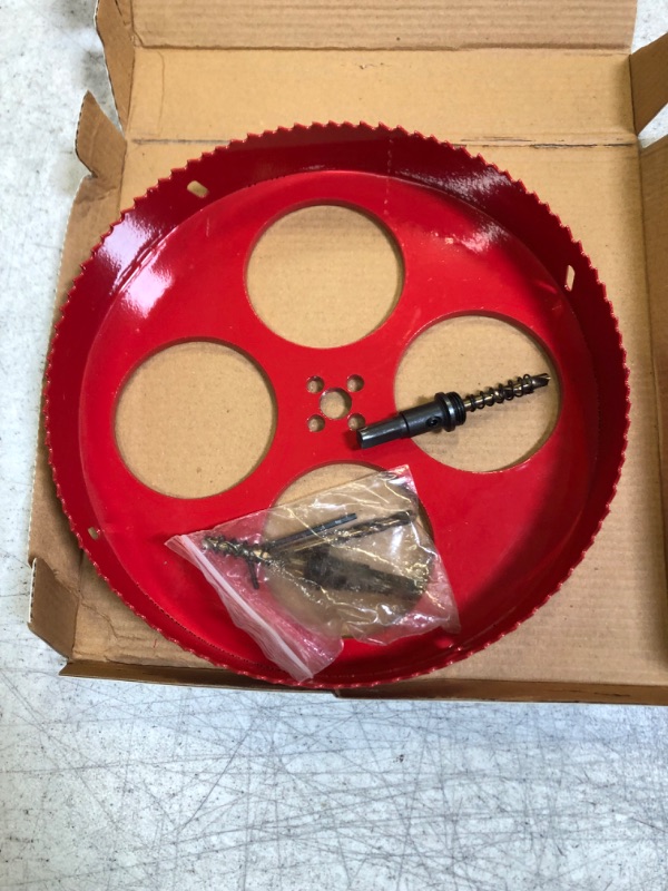 Photo 2 of 240mm / 9.45 inch HSS Bi-Metal Hole Saw Hole Drilling Cutter for Wood Boards Plastic Thin Metal (240mm / 9.45 inch)
