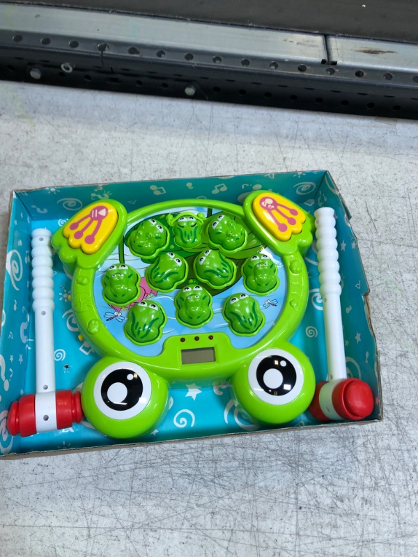 Photo 2 of CifToys Interactive Whack a Frog Game for Kids Ages 3, 4, 5, 6, 7, 8 Years Old Boys Girls, Fun Learning Gift for Toddlers, 2 Early Developmental Toy Hammers Included