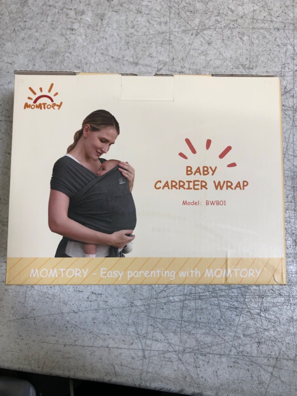 Photo 3 of Baby Wraps Carrier, Baby Sling Newborn to Toddler, Breathable and Hands Free Baby Carrier Sling, Adjustable Baby Carriers (Grey)
