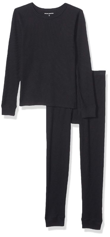 Photo 1 of Amazon Essentials Boys and Toddlers' Thermal Long Underwear Set XX-Large Black