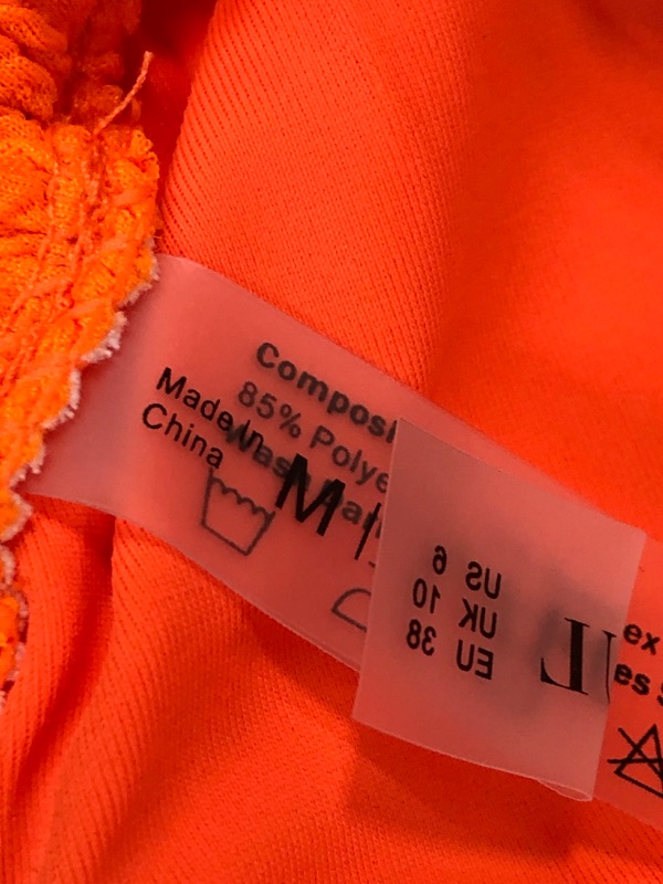 Photo 3 of 2PCS Orange Bikini Set Medium 