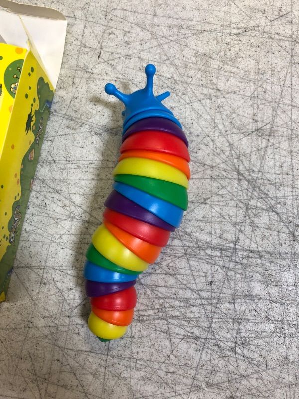 Photo 2 of 3D Printed Fidget Slug , Flexible Articulated Slug Fidget Toy, Fun Crawling Slug Autism Sensory Toys, Anxiety Relief for Kids, Adults, Birthday Gifts (PACK OF 2)
