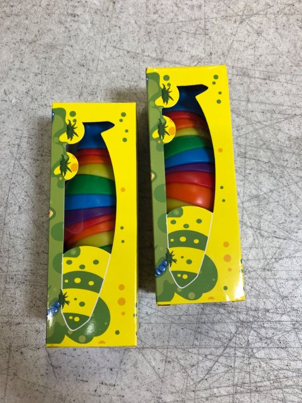 Photo 1 of 3D Printed Fidget Slug , Flexible Articulated Slug Fidget Toy, Fun Crawling Slug Autism Sensory Toys, Anxiety Relief for Kids, Adults, Birthday Gifts (PACK OF 2)
