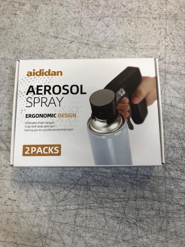 Photo 1 of aididan 2 Pack Instant Aerosol Trigger Handle, Sprayer Machine Full Hand Grip, Converts Spray Cans into Spray Reusable Accessory, Universal for Spray Paint, Adhesives