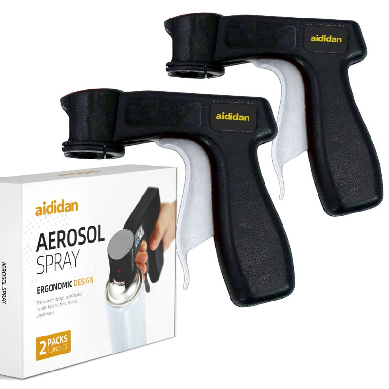 Photo 1 of aididan 2 Pack Instant Aerosol Trigger Handle, Sprayer Machine Full Hand Grip, Converts Spray Cans into Spray Reusable Accessory, Universal for Spray Paint, Adhesives