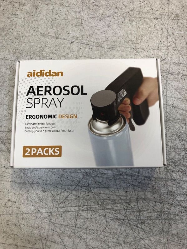 Photo 3 of aididan 2 Pack Instant Aerosol Trigger Handle, Sprayer Machine Full Hand Grip, Converts Spray Cans into Spray Reusable Accessory, Universal for Spray Paint, Adhesives