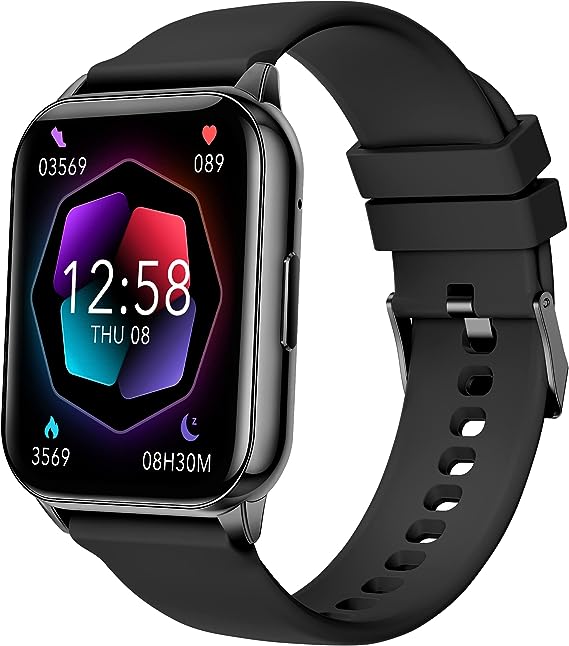 Photo 1 of AcclaFit Smart Watch (Answer/Make Call), 1.96" Full Screen Fitness Tracker with 112+ Sport Modes, Smartwatch with Heart Rate Blood Oxygen and Sleep Monitor, 5ATM Waterproof Watch for Android iOS