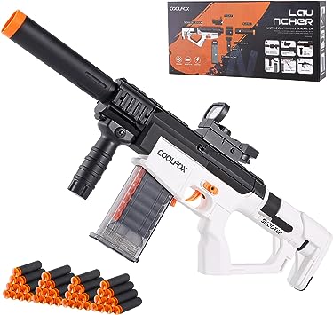 Photo 1 of Electric Toy Gun Foam Blaster Guns, Automatic Bullets Foam Dart Guns with 40Pcs Bullets, Soft Dart Guns Shooting Toys for 8-12 Year Old Boys