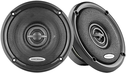 Photo 1 of Pair of Black Diamond 5.25" Coaxial Speaker 2 Way 4-Ohm 120 Watts