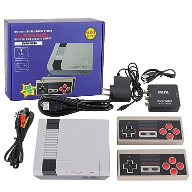 Photo 1 of Sgizoku Classic Retro Game Console with 620 Video Games and 2 Classic Wireless Controllers, AV and HDMI HD Output, with HDMI Cable, Nostalgic Game Plug and Play, Classic Retro Toys Gifts for Kids and Adults