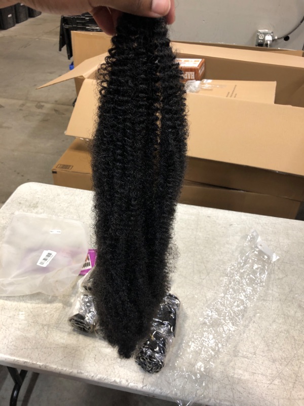 Photo 1 of 1B kinky curl braiding hair 18" 7 bundles 